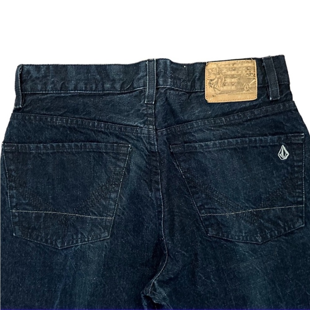 Volcom Zip Relaxed Fit Men's Denim Jeans, Dark Blue, Size 32 x 34 - Picture 5 of 12